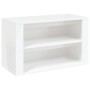 Mueble zapatero madera contrachapada blanco brillo 75x35x45 cm de vidaXL, Zapateros y organizadores de calzado - Ref: Foro24-...