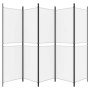 Biombo divisor de 5 paneles de tela blanco 250x180 cm de vidaXL, Divisores de ambientes - Ref: Foro24-350218, Precio: 52,60 €...