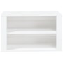 Mueble zapatero madera contrachapada blanco brillo 75x35x45 cm de vidaXL, Zapateros y organizadores de calzado - Ref: Foro24-...