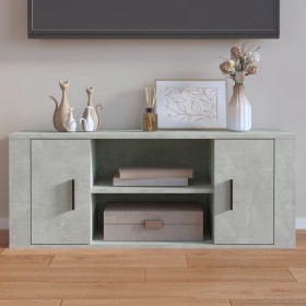 Mueble para TV contrachapada gris hormigón 100x35x40 cm de vidaXL, Muebles TV - Ref: Foro24-823095, Precio: 50,90 €, Descuent...