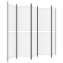 Biombo divisor de 5 paneles de tela blanco 250x180 cm de vidaXL, Divisores de ambientes - Ref: Foro24-350218, Precio: 52,60 €...