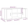 Mueble para TV contrachapada gris hormigón 100x35x40 cm de vidaXL, Muebles TV - Ref: Foro24-823095, Precio: 50,90 €, Descuent...