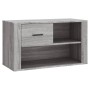 Mueble zapatero de madera contrachapada gris Sonoma 80x35x45 cm de vidaXL, Zapateros y organizadores de calzado - Ref: Foro24...
