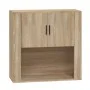 Armario de pared madera contrachapada roble sonoma 80x33x80 cm de vidaXL, Aparadores - Ref: Foro24-816587, Precio: 87,68 €, D...