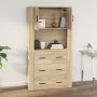 Armario de pared madera contrachapada roble sonoma 80x33x80 cm de vidaXL, Aparadores - Ref: Foro24-816587, Precio: 87,68 €, D...