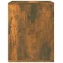 Mesita de noche de pared color roble ahumado 50x36x47 cm de vidaXL, Taquillas y armarios de almacenamiento - Ref: Foro24-8168...