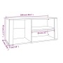 Mueble zapatero madera contrachapada blanco brillo 100x35x45 cm de vidaXL, Zapateros y organizadores de calzado - Ref: Foro24...