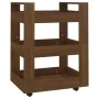 Carrito de cocina madera contrachapada marrón roble 60x45x80cm de vidaXL, Carros de cocina y comedor - Ref: Foro24-816823, Pr...