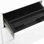 Armario archivador móvil acero blanco 30x45x59 cm en Armarios archivadores | Comprar online en Foru.es