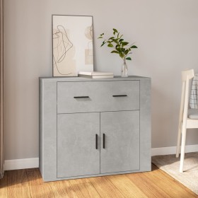 Aparador de madera contrachapada gris hormigón 80x33x70 cm de vidaXL, Aparadores - Ref: Foro24-816572, Precio: 94,85 €, Descu...