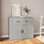 Aparador de madera contrachapada gris hormigón 80x33x70 cm de vidaXL, Aparadores - Ref: Foro24-816572, Precio: 94,85 €, Descu...
