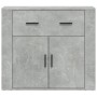 Aparador de madera contrachapada gris hormigón 80x33x70 cm de vidaXL, Aparadores - Ref: Foro24-816572, Precio: 94,85 €, Descu...