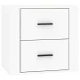 Mesita de noche de pared blanca 50x36x47 cm de vidaXL, Taquillas y armarios de almacenamiento - Ref: Foro24-816856, Precio: 4...