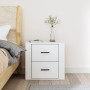 Mesita de noche de pared blanca 50x36x47 cm de vidaXL, Taquillas y armarios de almacenamiento - Ref: Foro24-816856, Precio: 4...