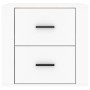 Mesita de noche de pared blanca 50x36x47 cm de vidaXL, Taquillas y armarios de almacenamiento - Ref: Foro24-816856, Precio: 4...