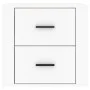 Mesita de noche de pared blanca 50x36x47 cm de vidaXL, Taquillas y armarios de almacenamiento - Ref: Foro24-816856, Precio: 4...