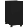 Armario archivador móvil acero negro 30x45x59 cm en Armarios archivadores | Comprar online en Foru.es