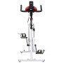 Bicicleta estática con sensores de pulso blanca y roja de vidaXL, Bicicletas estáticas - Ref: Foro24-92136, Precio: 274,94 €,...