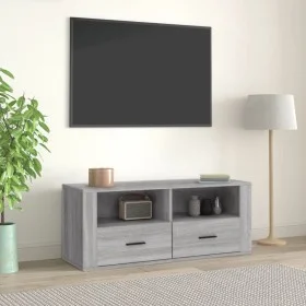 Mueble de TV madera contrachapada gris Sonoma 100x35x40 cm de vidaXL, Muebles TV - Ref: Foro24-816814, Precio: 66,27 €, Descu...