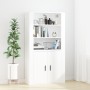 Armario de pared madera contrachapada blanco 80x33x80 cm de vidaXL, Aparadores - Ref: Foro24-816592, Precio: 63,89 €, Descuen...