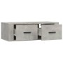 Mueble de TV colgante madera gris hormigón 80x36x25 cm de vidaXL, Muebles TV - Ref: Foro24-816836, Precio: 48,92 €, Descuento: %