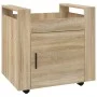 Carrito de escritorio contrachapada roble Sonoma 60x45x60 cm de vidaXL, Carros e islas - Ref: Foro24-816611, Precio: 56,88 €,...
