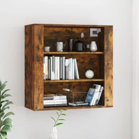 Armario de pared madera contrachapada roble ahumado 80x33x80 cm de vidaXL, Aparadores - Ref: Foro24-816597, Precio: 60,86 €, ...