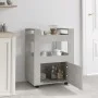 Carrito de cocina madera contrachapada gris hormigón 60x45x80cm de vidaXL, Carros de cocina y comedor - Ref: Foro24-816828, P...