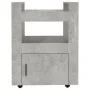 Carrito de cocina madera contrachapada gris hormigón 60x45x80cm de vidaXL, Carros de cocina y comedor - Ref: Foro24-816828, P...