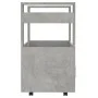 Carrito de cocina madera contrachapada gris hormigón 60x45x80cm de vidaXL, Carros de cocina y comedor - Ref: Foro24-816828, P...