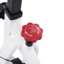Bicicleta estática con sensores de pulso blanca y roja de vidaXL, Bicicletas estáticas - Ref: Foro24-92136, Precio: 274,94 €,...