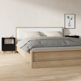 Mesitas de noche 2 unidades negro 40x35x50 cm de vidaXL, Mesitas de noche - Ref: Foro24-821797, Precio: 63,13 €, Descuento: %
