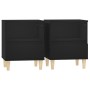 Mesitas de noche 2 unidades negro 40x35x50 cm de vidaXL, Mesitas de noche - Ref: Foro24-821797, Precio: 63,13 €, Descuento: %