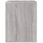 Mesita de noche de pared gris Sonoma 50x36x47 cm de vidaXL, Taquillas y armarios de almacenamiento - Ref: Foro24-816862, Prec...