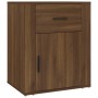 Mesita de noche madera contrachapada marrón roble 50x36x60 cm de vidaXL, Mesitas de noche - Ref: Foro24-816727, Precio: 59,31...