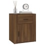 Mesita de noche madera contrachapada marrón roble 50x36x60 cm de vidaXL, Mesitas de noche - Ref: Foro24-816727, Precio: 59,31...
