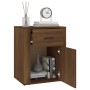 Mesita de noche madera contrachapada marrón roble 50x36x60 cm de vidaXL, Mesitas de noche - Ref: Foro24-816727, Precio: 59,31...
