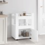 Carrito de cocina madera contrachapada blanco 60x45x80 cm de vidaXL, Carros de cocina y comedor - Ref: Foro24-816824, Precio:...