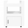 Carrito de cocina madera contrachapada blanco 60x45x80 cm de vidaXL, Carros de cocina y comedor - Ref: Foro24-816824, Precio:...