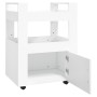 Carrito de cocina madera contrachapada blanco 60x45x80 cm de vidaXL, Carros de cocina y comedor - Ref: Foro24-816824, Precio:...
