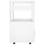 Carrito de cocina madera contrachapada blanco 60x45x80 cm de vidaXL, Carros de cocina y comedor - Ref: Foro24-816824, Precio:...