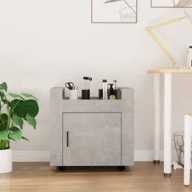Concrete gray plywood desk cart 60x45x60 cm by vidaXL, Cars and islands - Ref: Foro24-816612, Price: 56,88 €, Discount: %