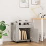 Carrito de escritorio contrachapada gris hormigón 60x45x60 cm de vidaXL, Carros e islas - Ref: Foro24-816612, Precio: 57,57 €...
