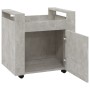 Carrito de escritorio contrachapada gris hormigón 60x45x60 cm de vidaXL, Carros e islas - Ref: Foro24-816612, Precio: 57,57 €...