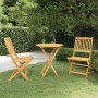 Comedor de jardín plegable 3 piezas madera maciza de acacia en Conjuntos de jardín | Comprar online en Foru.es