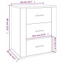 Mesita de noche madera contrachapada roble ahumado 50x36x60 cm de vidaXL, Mesitas de noche - Ref: Foro24-816717, Precio: 53,9...