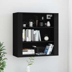 Armario de pared madera contrachapada negro 80x33x80 cm de vidaXL, Aparadores - Ref: Foro24-816593, Precio: 61,33 €, Descuent...