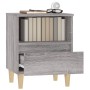 Mesita de noche gris Sonoma 40x35x50 cm de vidaXL, Mesitas de noche - Ref: Foro24-821806, Precio: 42,74 €, Descuento: %