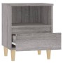Mesita de noche gris Sonoma 40x35x50 cm de vidaXL, Mesitas de noche - Ref: Foro24-821806, Precio: 42,74 €, Descuento: %