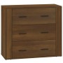 Aparador de madera contrachapada marrón roble 80x33x70 cm de vidaXL, Aparadores - Ref: Foro24-816583, Precio: 89,12 €, Descue...